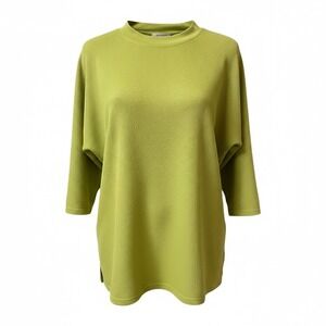 Vintage Roaman's Lime Green 1X Top Long Sleeve Casual Womens Shirt
